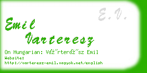 emil varteresz business card